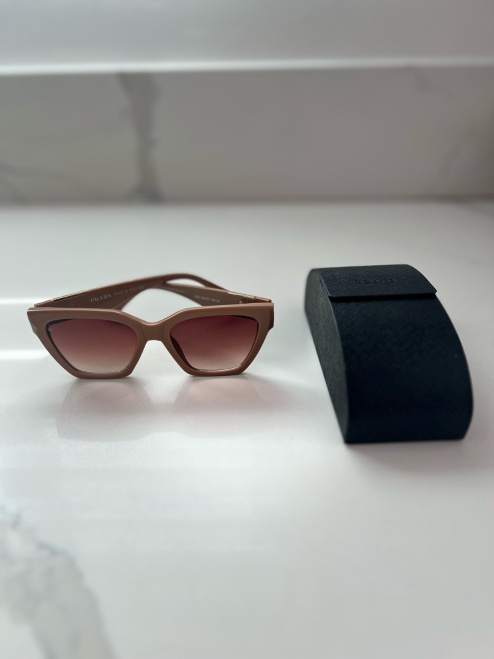 Prada Cat Eye Sunglasses 52mm Caramel Nude